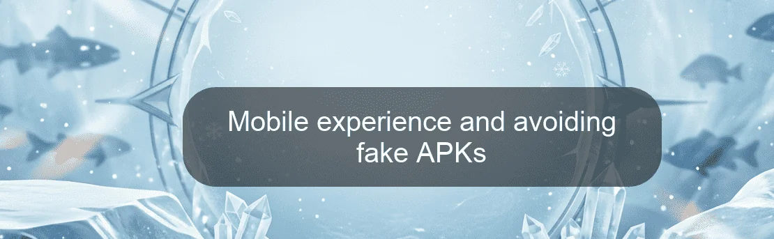 Mobile experience and avoiding fake APKs